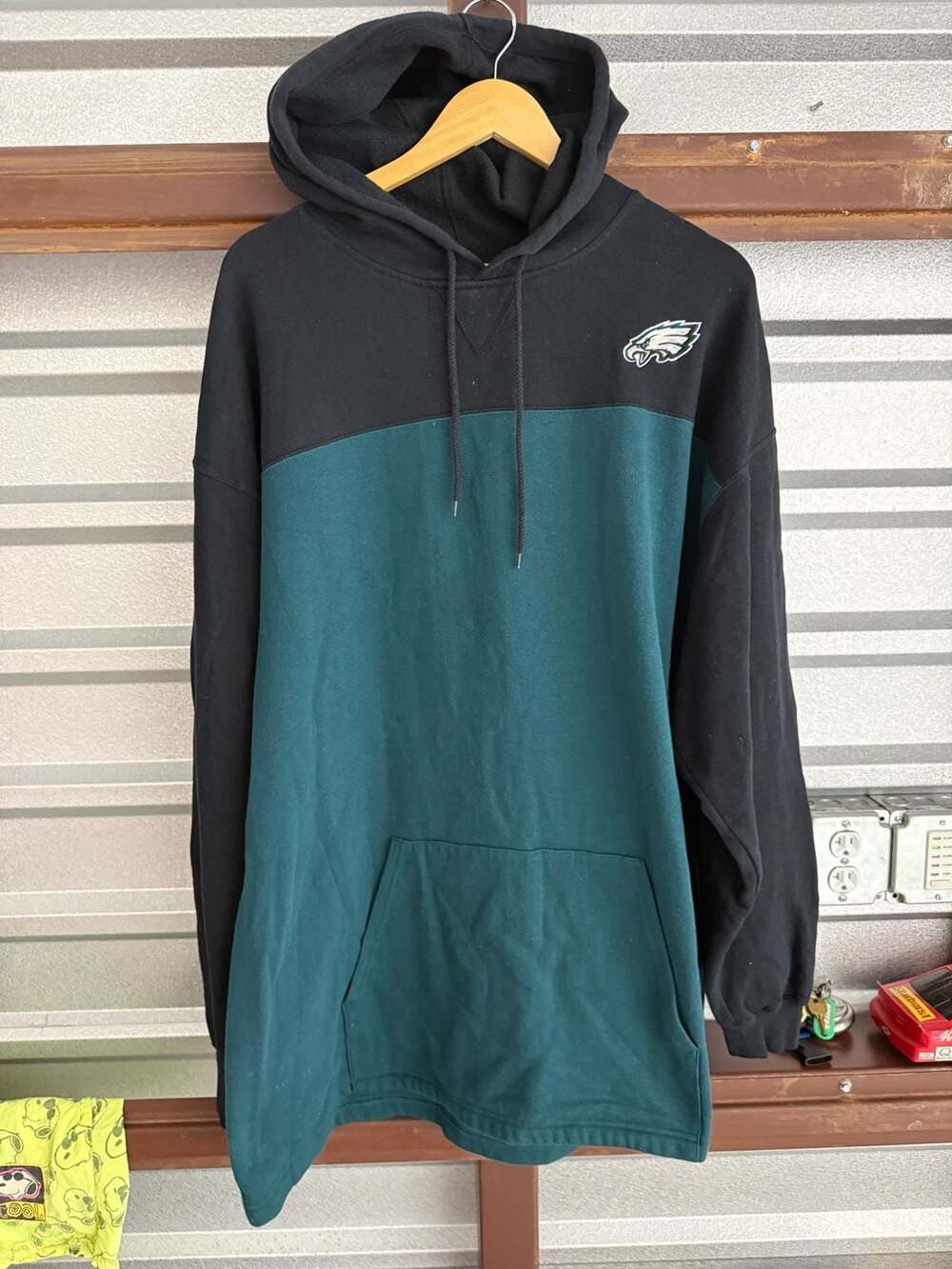 NFL Philadelphia Eagles Hoodie Size 2XL Black/Green